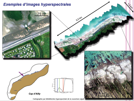 Images Hyperspectrales- Normandie - CEVA/EDF/Agence de l'Eau/ACTIMAR